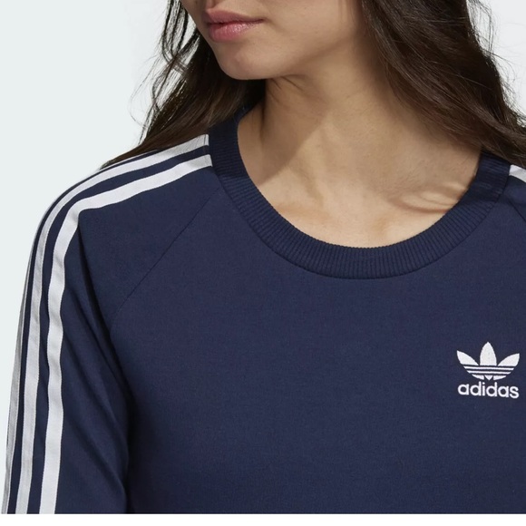 adidas Originals Womenâs 3 Stripes Dress, Collegiate Navy, L â BuyCheappy